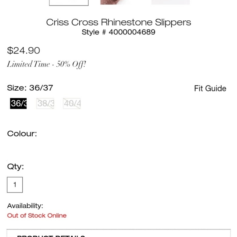 CLEO blush criss cross rhinestone House slippers, US 40/41, NEW - Picture 4 of 15